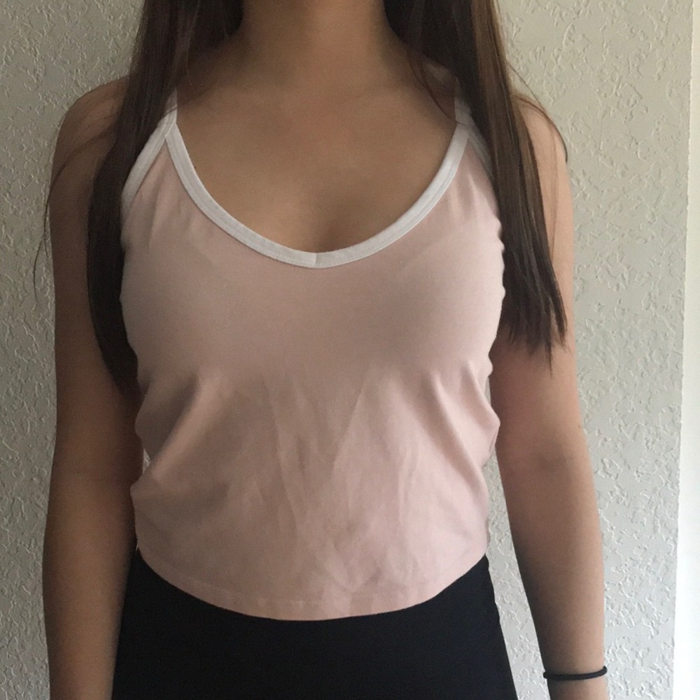 forever 21 criss cross tank top